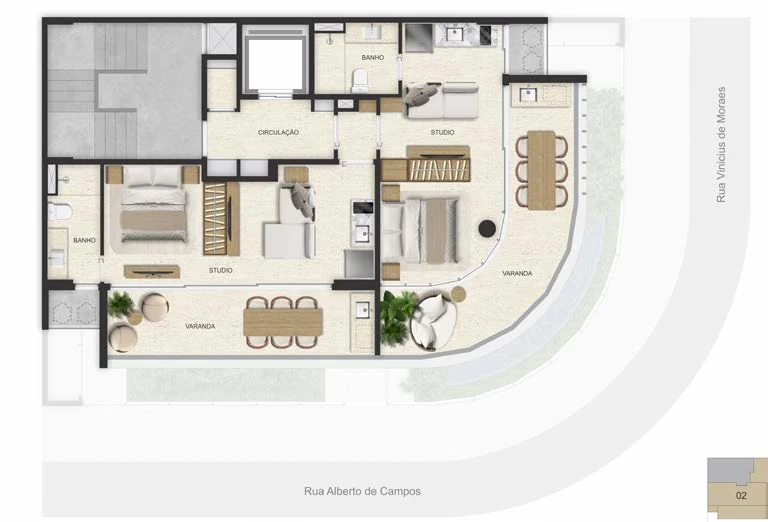 Double Suites — 93,03 m²